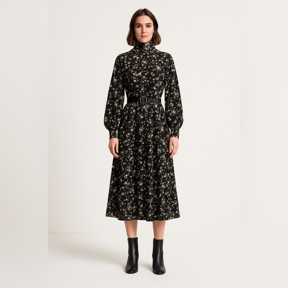 Simply Vera Wang Belted Knit Midi Dress